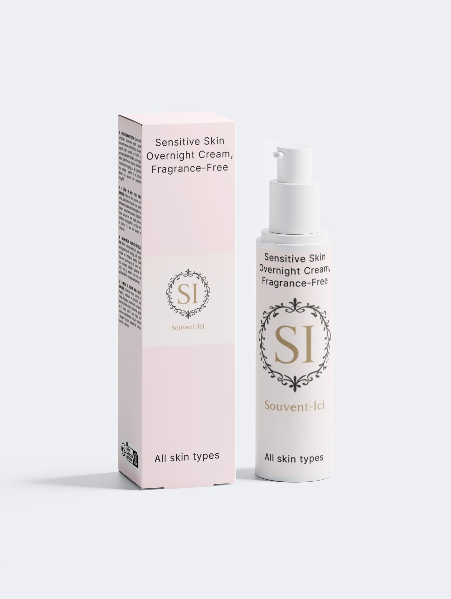 Sensitive Skin Overnight Cream, Fragrance-Free